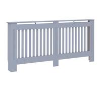 vidaXL Cubierta para Radiador, Armario de Pared para Calentador, Estante para Libros Adornos, Mueble Tapa de Calefacción de Salón, MDF Gris Antracita