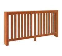 vidaXL Cubierta radiador Madera Maciza Pino marrón Cera 169x19x84 cm