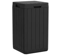 vidaXL Cubo de Basura de Exterior PP Gris Antracita 38x38x65 cm