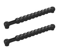 vidaXL Cuentas de Mesa de Fútbol 2 pcs Negro 30 x 2,2 x 2,9 cm, Sala de Juegos, Accesorios Modernos para futbolín, Mesa de Futbol Durable, Pieza para Deportes de Interior, Decoración Minimalista para