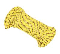 vidaXL Cuerda de anclaje trenzada resistente a los rayos UV, 4 mm, 100 m, polipropileno amarillo