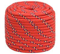 vidaXL Cuerda de barco de polipropileno rojo 18 mm 100 m - Cuerda versátil y duradera ideal para vela, navegación y camping con alta resistencia a la rotura