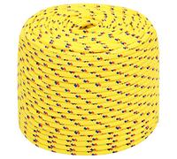 vidaXL Cuerda de Barco Polipropileno Amarillo 10 mm 250 m