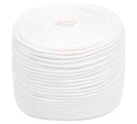 vidaXL Cuerda de Barco Polipropileno Blanco Intenso 10 mm 250 m