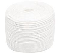 vidaXL Cuerda de Barco Polipropileno Blanco Intenso 8 mm 100 m