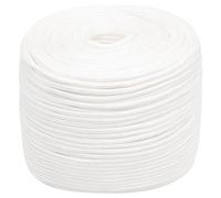 vidaXL Cuerda de barco polipropileno blanco intenso 8 mm 250 m