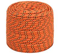 vidaXL Cuerda de barco polipropileno 10 mm 250 m naranja