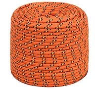 vidaXL Cuerda de barco polipropileno naranja 10 mm 500 m