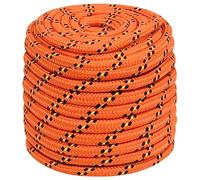 vidaXL Cuerda de Barco Polipropileno Naranja 18 mm 100 m