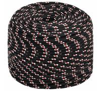 vidaXL Cuerda de barco polipropileno negra 10 mm 500 m
