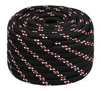 vidaXL Cuerda de Barco Polipropileno Negra 20 mm 100 m