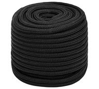vidaXL Cuerda de barco polipropileno negro intenso 16 mm 100 m