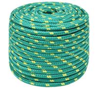 vidaXL Cuerda de barco polipropileno verde 14 mm 50 m