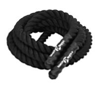 vidaXL Cuerda de Batalla poliéster Negro 6 m 4,5 kg