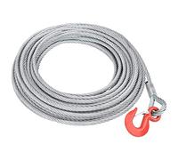 vidaXL Cuerda de Cable de Alambre Elevación de Polipasto Cabrestante Ascensor Grúa Elevar Levantar Atar Tendedero Acero Galvanizado 1600 kg 20 m