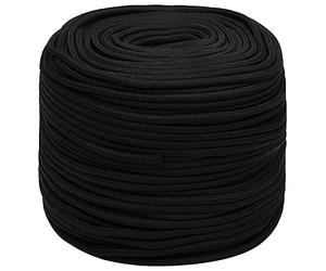 vidaXL Cuerda de Trabajo poliéster Negro 8 mm 250 m