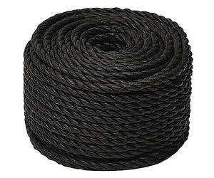 vidaXL Cuerda de Trabajo Polipropileno Negro 14 mm 25 m