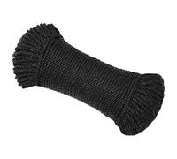 vidaXL Cuerda de trabajo polipropileno negro 3 mm 50 m