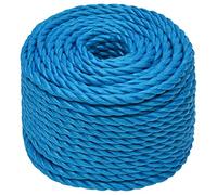 vidaXL Cuerda de Trabajo Seguridad Incendio Escalada Aire Libre Exterior Camping Torcido Bricolaje Artesanía Polipropileno Azul 12 mm 50 m