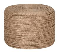 vidaXL Cuerda de Yute 100 m de Longitud y 8 mm de Grosor, Cuerda de cáñamo, Cuerda para Atar, Cuerda para Manualidades, bramante de Yute