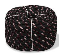 vidaXL Cuerda Marina de Polipropileno 12 mm 250 m Negro Soga Cordón Cable Cabo