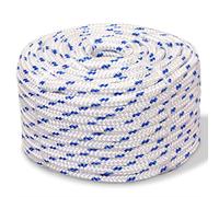 vidaXL Cuerda Marina Polipropileno 18 mm 50 m Blanco SOGA Cordón Cable Cabo