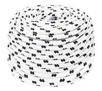 vidaXL Cuerda para Barco Trenzada Navegación Amarre Deporte Camping Aire Libre Escalada Supervivencia Rescate Multiusos Poliéster Blanco