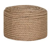 vidaXL Cuerda, SOGA de Jardinería, Mecate para Agricultura Navegación, Cordel de Bricolaje Artesanía para Hogar Jardín, 100% Yute 10 mm 250 m