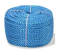 vidaXL Cuerda Torcida de Polipropileno 12 mm 500 m Azul Soga Cordón Cable Cabo