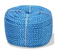 vidaXL Cuerda torcida de polipropileno 16 mm 100 m Azul