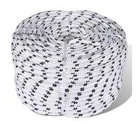 vidaXL Cuerda Trenzada de Poliéster 12 mm 250 m Blanco Soga Cordón Cable Cabo