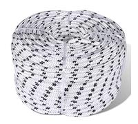 vidaXL Cuerda Trenzada de Poliéster 8 mm 500 m Blanco Soga Cordón Cable Cabo