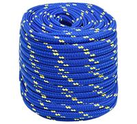 vidaXL Cuerda trenzada para barco, resistente a los rayos UV, resistente a la abrasión, 18 mm, 100 m, polipropileno