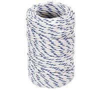 vidaXL Cuerda trenzada para barco, resistente a los rayos UV, resistente a la abrasión, 2 mm, 25 m, polipropileno