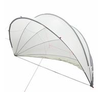 vidaXL Cúpula para Piscina Manual Gris y Naranja 430 x 430 x 210 cm,