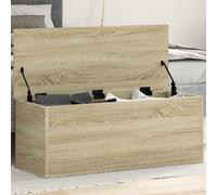 vidaXL de almacenaje madera ingeniería 90x35x35 cm, de mantas, cofre de almacenamiento, baúl de juguetes, de juguetes