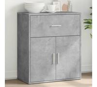 vidaXL Aparador de madera de ingeniería Gris hormigón 60x31x70 cm