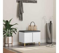 vidaXL de entrada con cojín con almacenamiento 60 x 38 x 46 cm, , rectangular, moderno, almacenamiento, diseño estiloso para espacios contemporáneos, versátil en cualquier habitación