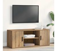 vidaXL Gabinete de TV Roble Artisan 100 x 35 x 40 cm, Sala Moderna, Mueble de Almacenamiento Funcional, Consola de TV Baja, Pieza organizativa Chic