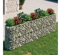 vidaXL de Gaviones Jardinera Estructura Jaula Jardín Patio Macetero Tiestos Soporte Hierro Galvanizado