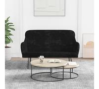 vidaXL de terciopelo negro 110x76x80 cm, de entrada, de comedor, muebles de salón, de recibidor, de salón