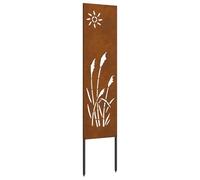 vidaXL Decoración de Pared Exterior - Arte para el Jardín, Decoración para la Valla, Adorno Exterior, Obra para la Terraza, Resistente a la Intemperie, Pieza Bonita para el Patio, Panel Decorativo, E
