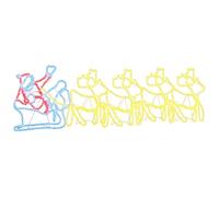 vidaXL Decoración Navideña LED Multicolor 69 x 79 cm PVC, Sala de Estar, decoración Moderna, Escena navideña, Luces LED, figuritas Festivas, Display Invernal