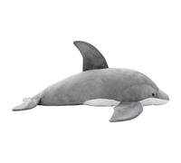 vidaXL Delfín de Peluche Gris Muñecos Juguetes Juegos Niño Ositos Felpa Casa
