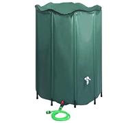 vidaXL Depósito de Agua de Lluvia Plegable con Espita Tanque Plegable Contenedor de Almacenamiento Barril Jardín Patio Exterior Aire Libre 1350 L