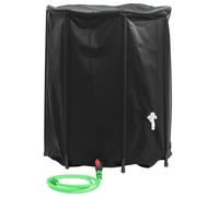 vidaXL Depósito de Agua Plegable con Grifo, Bidón de Agua, Contenedor de Almacenaje de Agua, Tanque de Agua para Jardín, PVC 1250 l