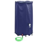 vidaXL Depósito de Agua Plegable con Grifo, Bidón de Agua, Contenedor de Almacenaje de Agua, Tanque de Agua para Jardín, PVC 380 l