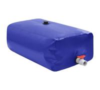 vidaXL Depósito de Agua Plegable con Grifo, Bidón de Agua, Contenedor de Almacenaje de Agua, Tanque de Agua para Jardín, PVC 1000 l
