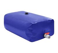 vidaXL Depósito de Agua Plegable con Grifo, Bidón de Agua, Contenedor de Almacenaje de Agua, Tanque de Agua para Jardín, PVC 1500 l