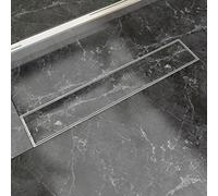 vidaXL Desagüe Lineal de Ducha 630x140 mm Flujo 40 L/min Acero Inoxidable